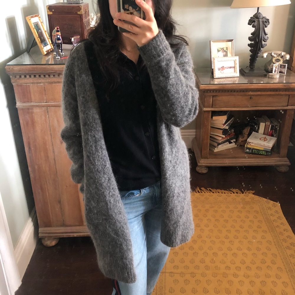 Acne Studios Raya Short mohair cardigan